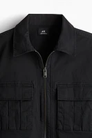 Regular-Fit Twill Overshirt