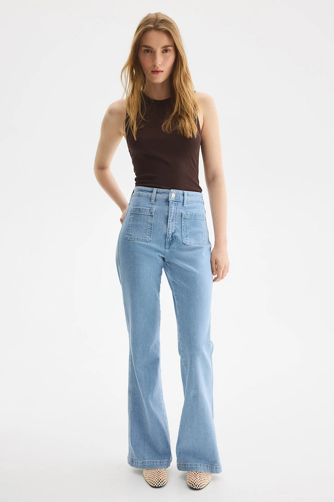 Flared Ultra High Jeans