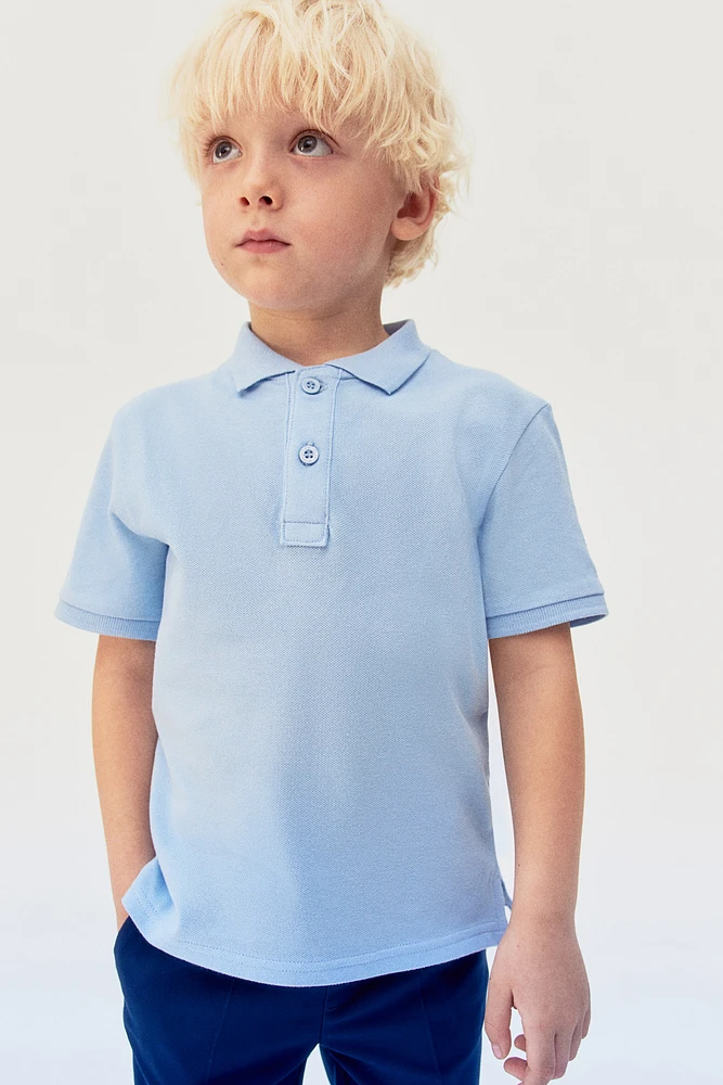 Lot de 2 polos scolaires en coton