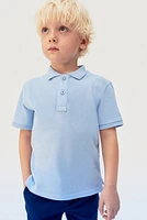 Lot de 2 polos scolaires en coton