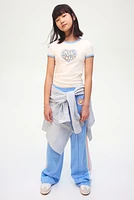 Printed Jersey Top