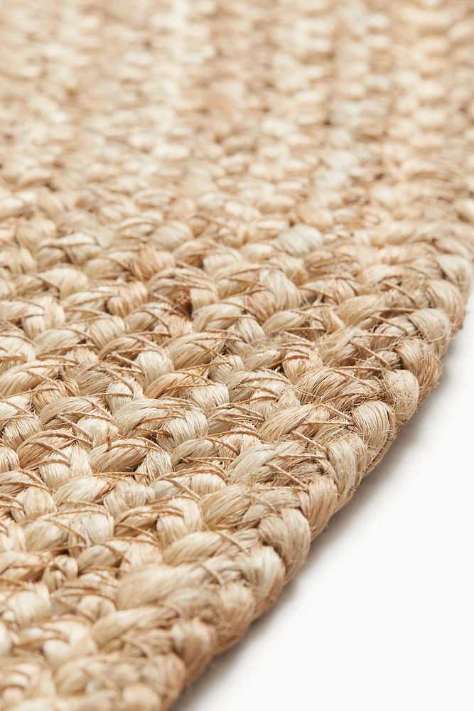 Tapis rond en jute