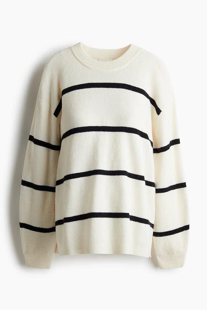 MAMA Slit-Hem Sweater