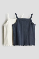 2-pack Ribbed Cotton Tank Tops