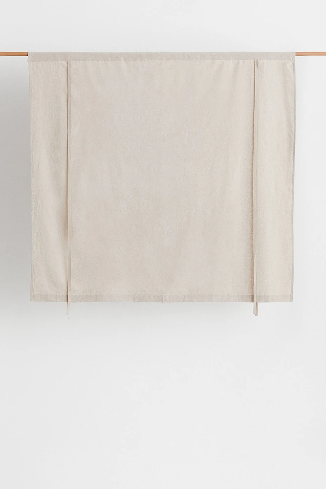 Linen-blend Roll-up Curtain