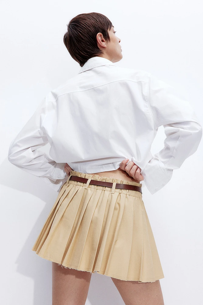 Pleated Mini Skirt