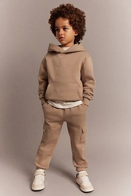 Brushed-Inside Cargo Joggers