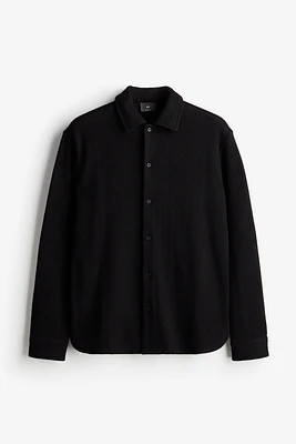 Regular Fit Hole-knit Shirt