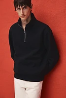 Regular Fit Half-Zip Sweatshirt