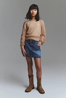 Pointelle-Knit Sweater