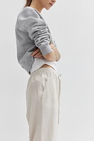 Linen-blend Pants