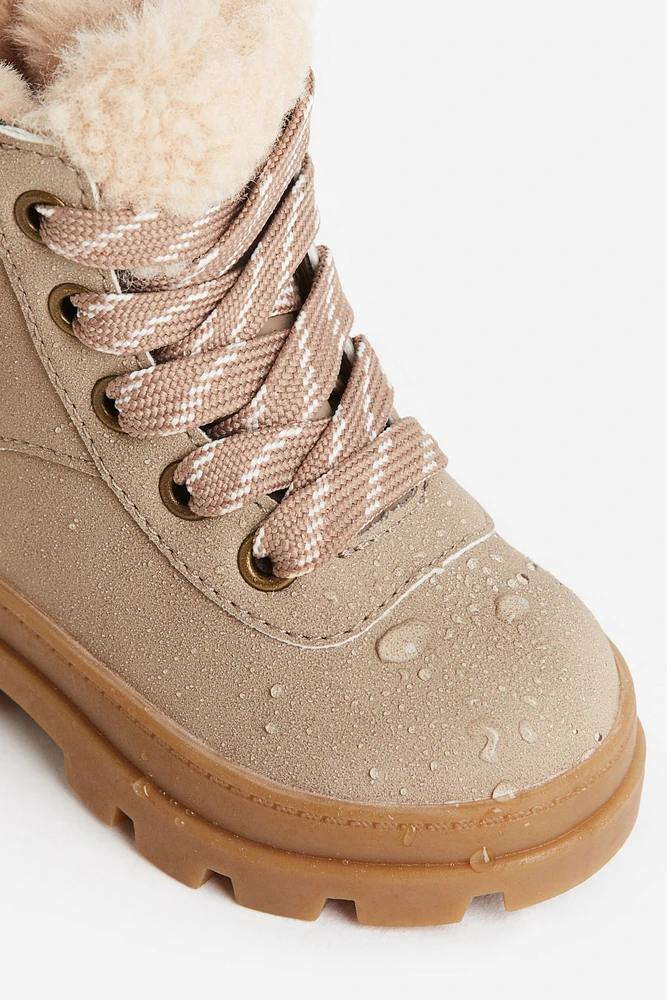 Waterproof Lace-up Boots