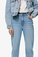 Slim Mom High Ankle Jeans
