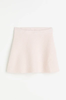 Knit A-line Mini Skirt