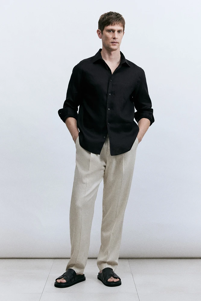 Slim Fit Linen Shirt