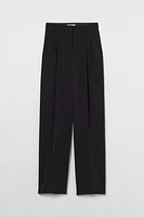 Wide-leg Creased Pants