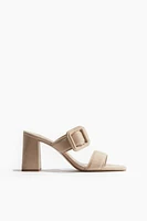 Buckle-detail Heeled Sandals