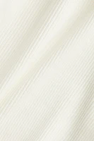 Haut aux épaules dénudées en tricot côtelé