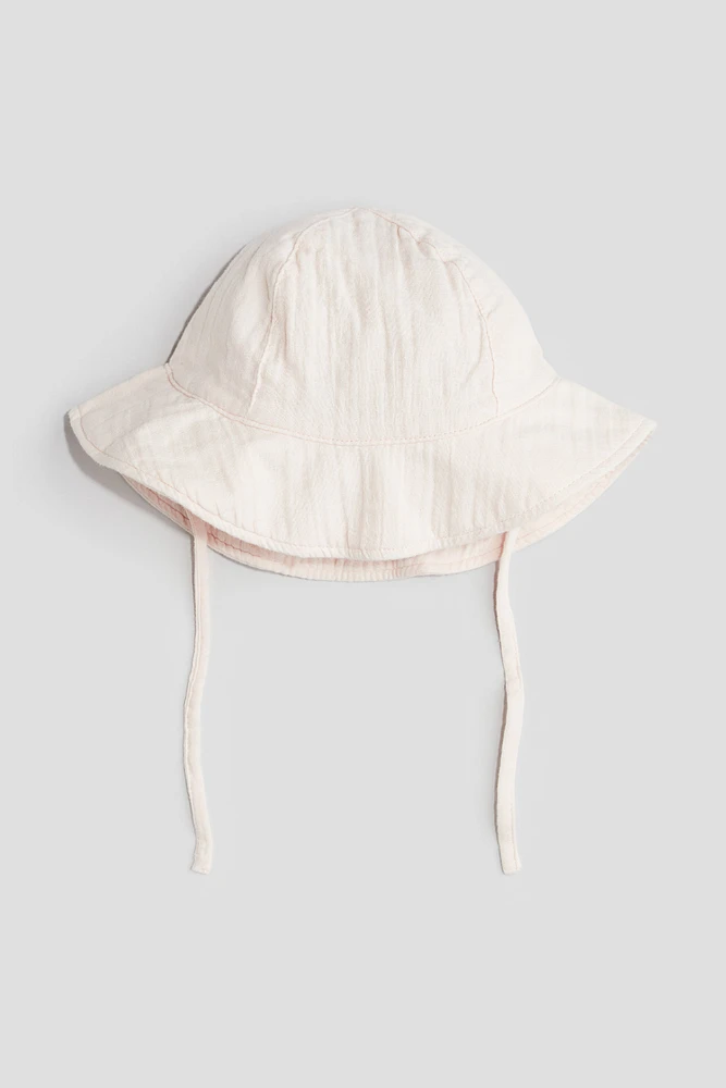 Chapeau de soleil en mousseline coton