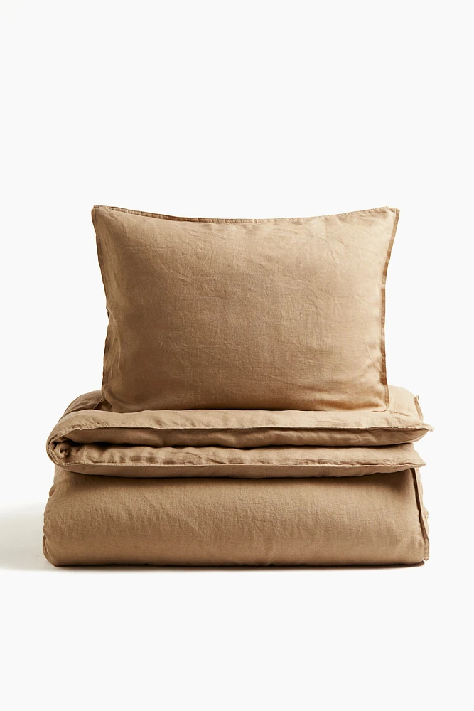 Linen Twin Duvet Cover Set