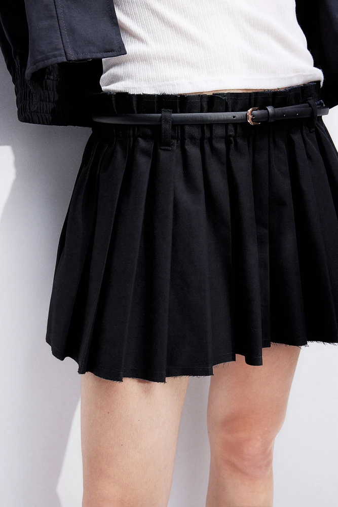 Pleated Mini Skirt