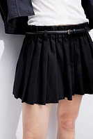 Pleated Mini Skirt