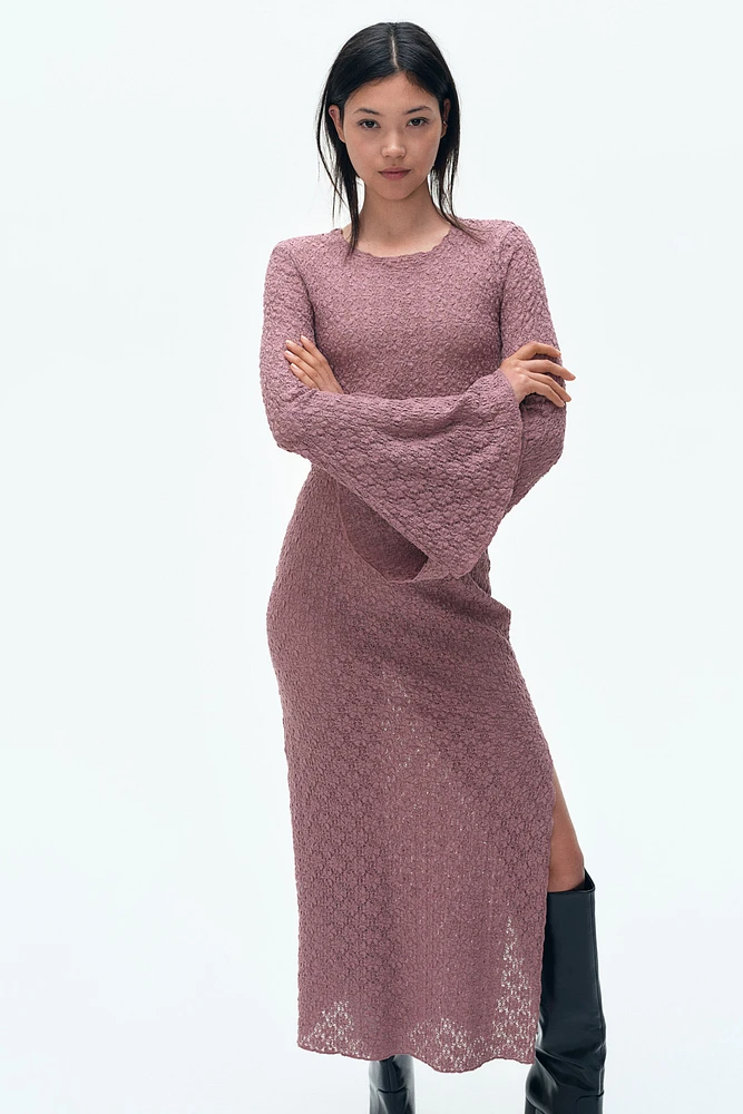 Jacquard-Jersey Bodycon Dress