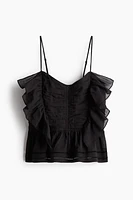 Ruffle-trimmed Camisole Top