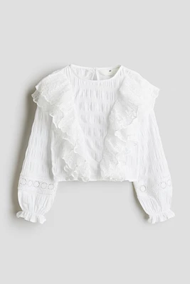 Lace-Flounced Blouse