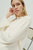 Oversized Curved-Hem Sweater