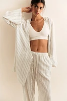 Linen-Blend Robe