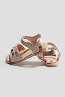 Appliquéd Sandals