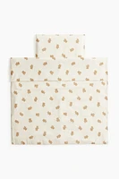 Cotton Crib Duvet Cover Set