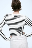 Ribbed Jersey Top