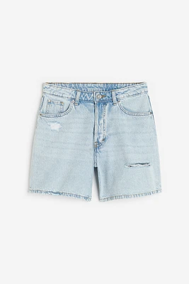 Curvy Fit Bermuda High Denim Shorts