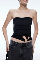 Bandeau Top with Cut-Out Detail