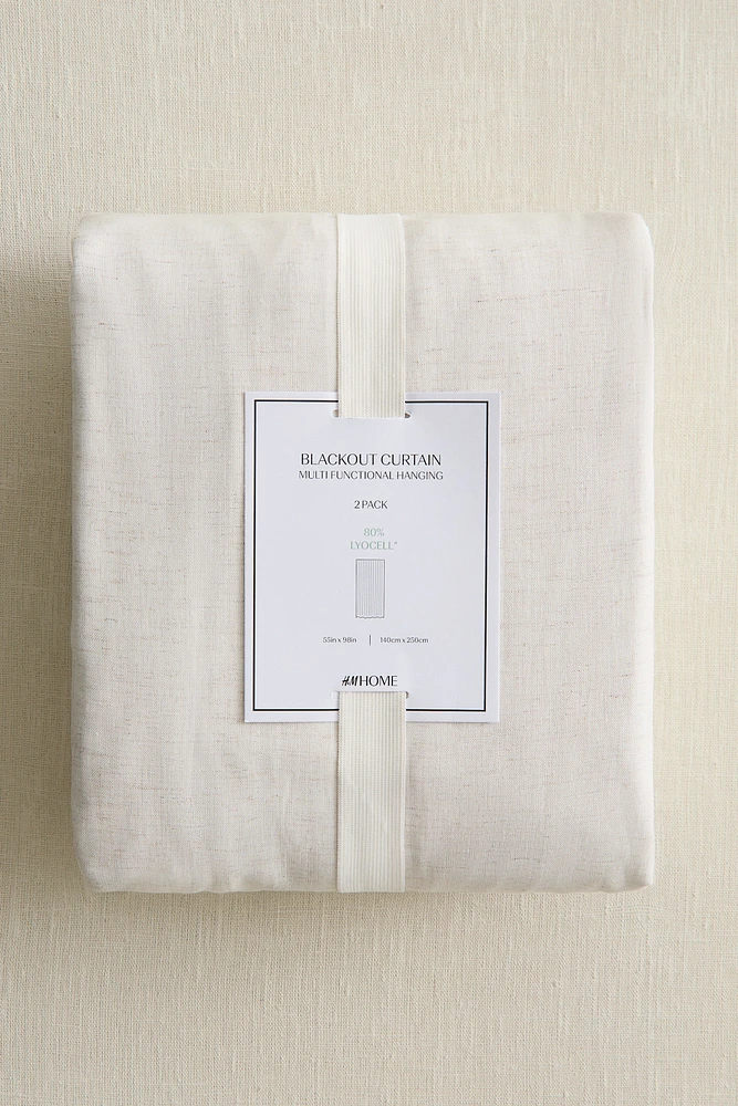 2-pack Blackout Lyocell-Blend Curtains