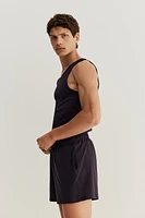 Débardeur et short de pyjama en coton