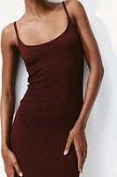 Crinkled Jersey Dress