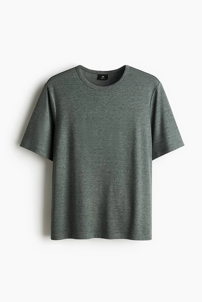 T-shirt classique en lyocell mélangé