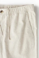 Regular Fit Linen-blend Pants