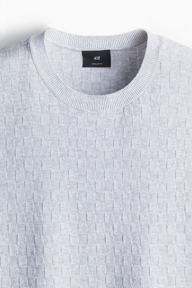 Regular Fit Pattern-knit T-shirt