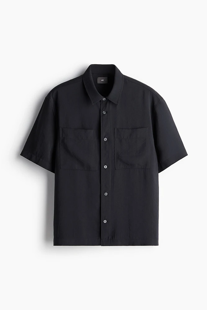 Chemise Coupe Classique en modal mélangé
