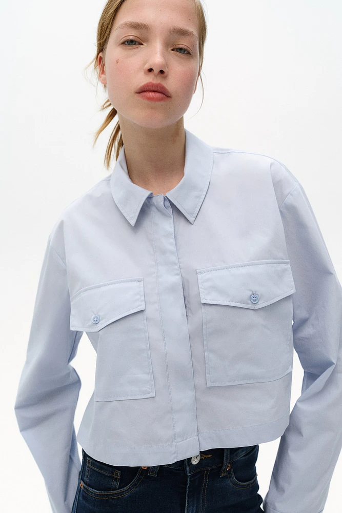 Cropped Cargo Shirt