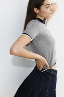 Fine-Knit T-Shirt
