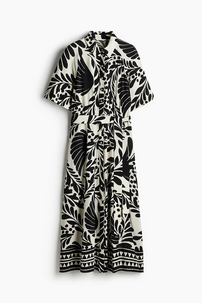 Tie-belt Shirt Dress
