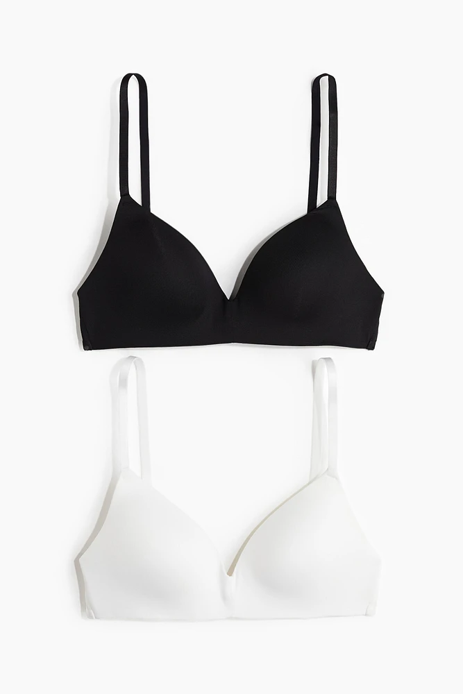 2-pack Microfiber Soft-cup Bras