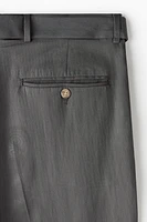 Pantalon classique en sergé avec ceinture