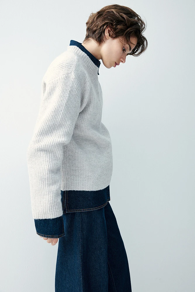 Rib-knit Sweater