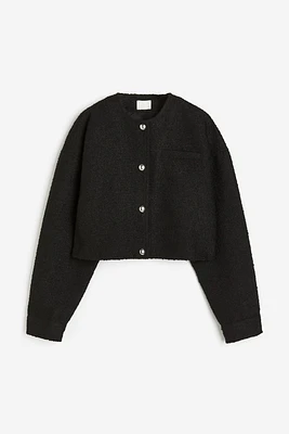 Oversized Button-front Jacket